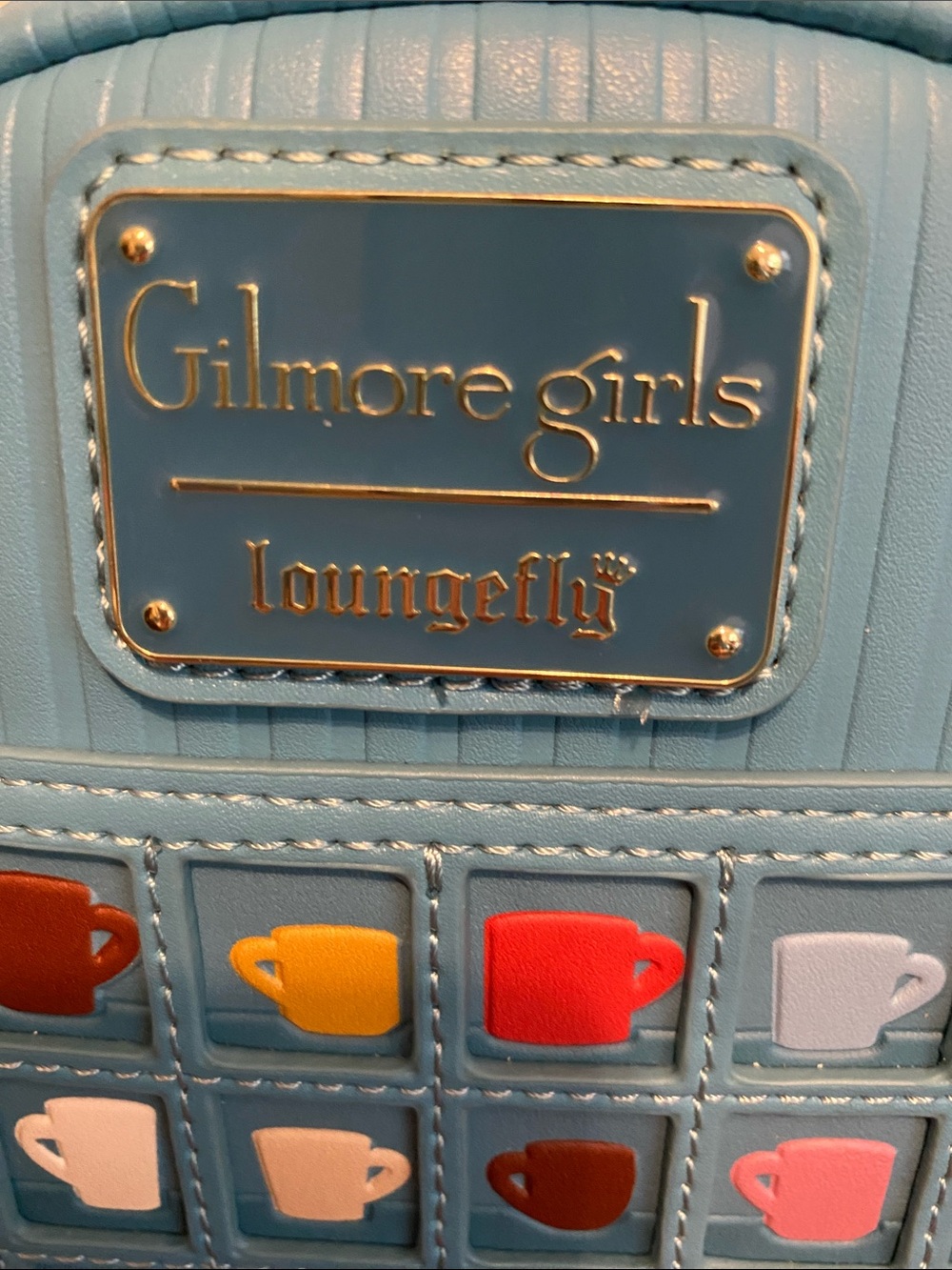 Loungefly Blue Gilmore Girls Luke's Diner Mini Backpack - Picture 4 of 16